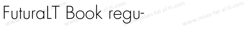 FuturaLT Book regu字体转换
